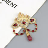 Antique Brooch<br> Red & Gold