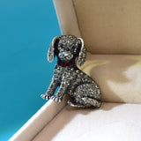 Dog Brooch<br> Baby Rhinestone
