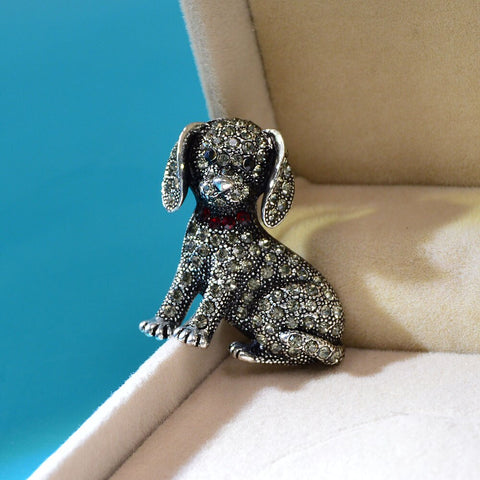 Dog Brooch<br> Baby Rhinestone