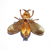 Bee Brooch<br> White Pearl