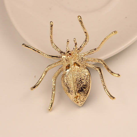 Spider Brooch<br> Crystal Clear