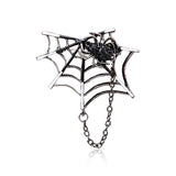 broche araignée dans sa toile