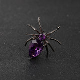 Spider Brooch<br> Eternal Amethyst