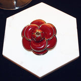 Flower Brooch<br> Red Rose