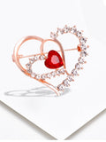 Heart Brooch<br> Shining Desire