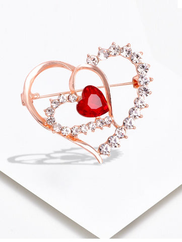 Heart Brooch<br> Shining Desire