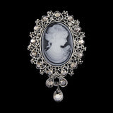 Cameo Brooch<br> Amber Retro