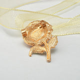 Poppy Flower Brooch<br> Young Shoot