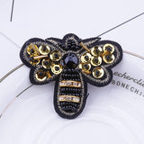 Bee Brooch<br> Embroidered