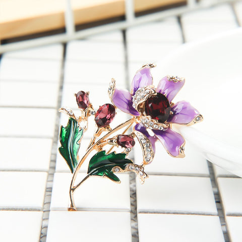 Flower Brooch<br> Persian Rose