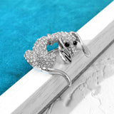 Dog Brooch<br> Glossy Dachshund