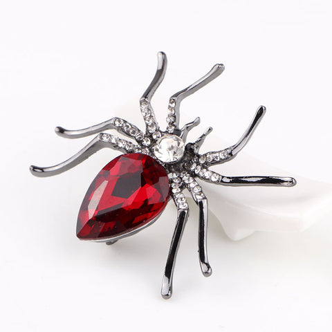 Spider Brooch<br> Incandescent Garnet