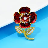 Flower Brooch<br> Cherry Rose