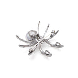 Spider Brooch<br> Silver Metal