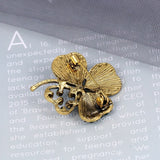 Antique Brooch<br> Four-leaf clover