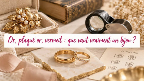 Bijou en or, poinçons et broche ancienne pour estimer leur valeur