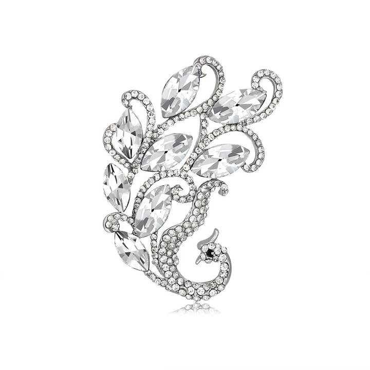 Broche Paon Strass