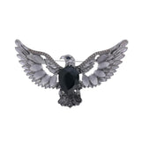 Broche Phoenix Cristal Argentée