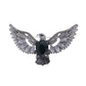 Broche Phoenix Cristal Argentée