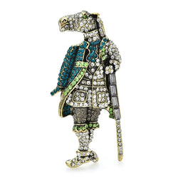 Broche cheval monsieur cheval dorée