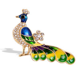 Broche Paon Royal