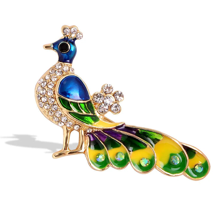 Broche Paon Royal