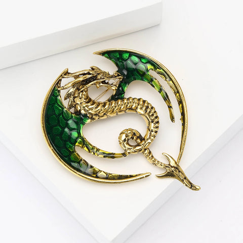 Broche Dragon<br> Doré