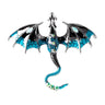 Broche Dragon Femme Bleue