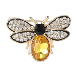 Broche Abeille Cristaux Passion