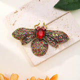 Broche Abeille<br> Rouge Vintage