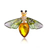 Broche Abeille Vert de Jade