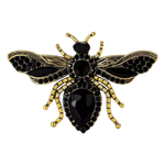 Broche Abeille Veuve Noire