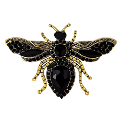 Broche Abeille Veuve Noire
