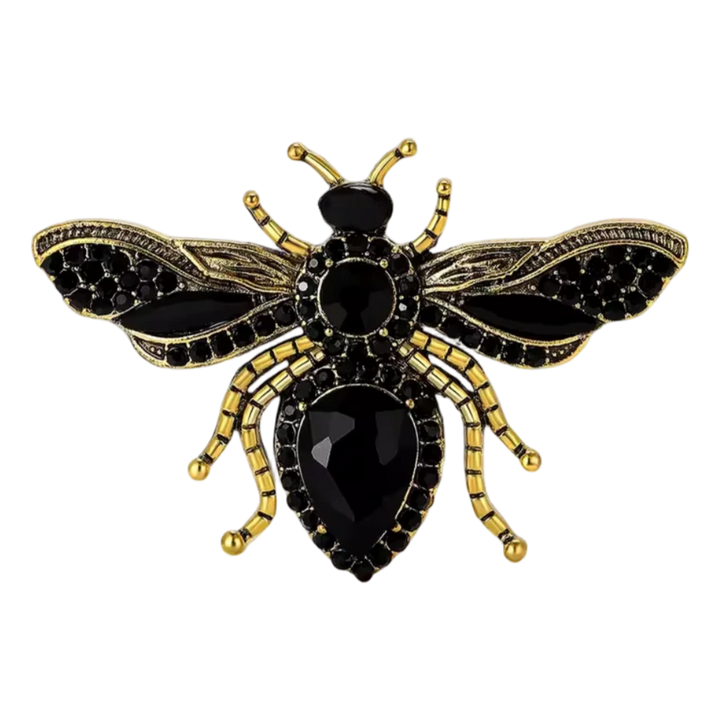 Broche Abeille Veuve Noire