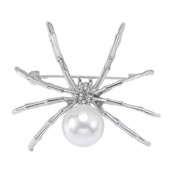 Broche Araignée Argentée