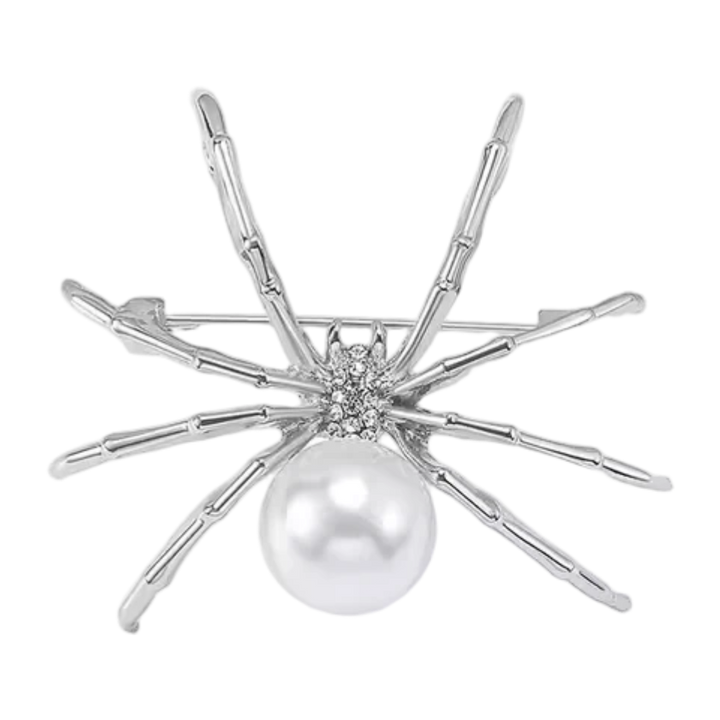 Broche Araignée Argentée