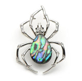 broche araignée reflets polychromes