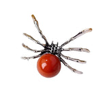 Spider Brooch<br> Scarlet