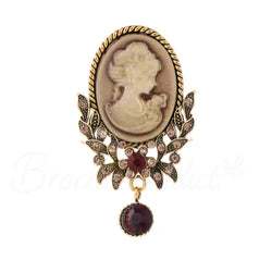 Broche Camée Automne Coloré
