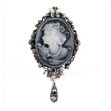 Broche Camée Noblesse Argentée