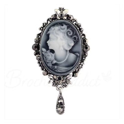 Broche Camée Noblesse Argentée