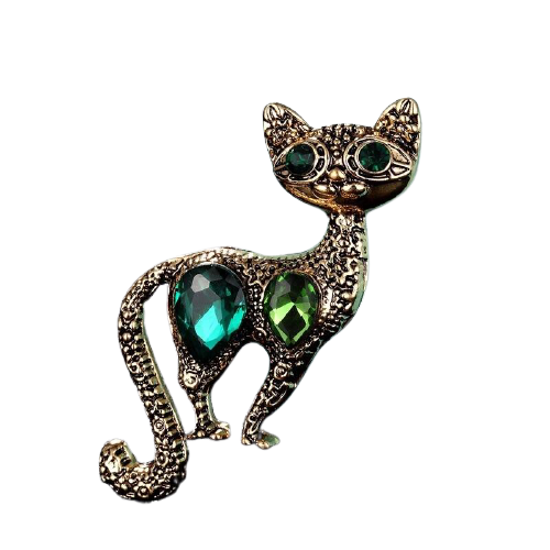 broche-chat-dore-perle