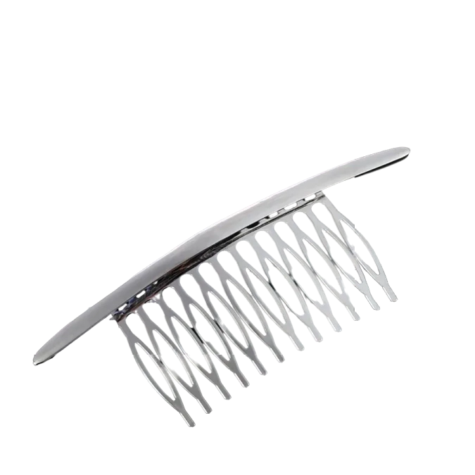 Broche Cheveux Peigne Argentée