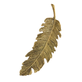 broche cheveux plume bronze