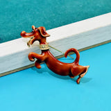 Broche Chien <br>Danseur Heureux