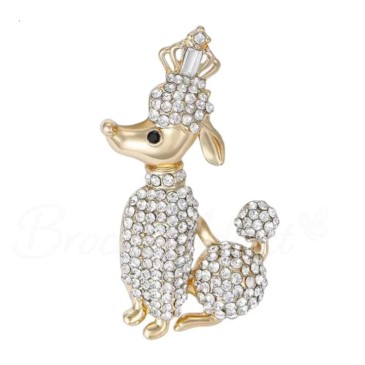 Broche Chien Doré Noble