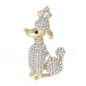 Broche Chien Doré Noble
