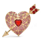 Broche Cœur Cristaux de Vie