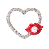 Broche Cœur Kiss & Love