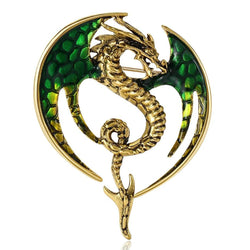 Broche Dragon Doré